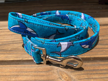 Teal Shark Dog Collar