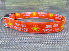 Suns Out Tongues Out Dog Collar