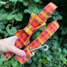 Scarecrow Plaid Dog Collar