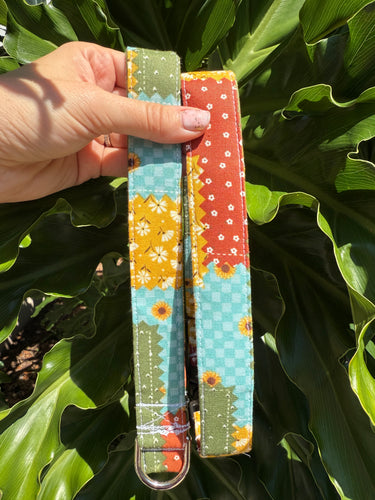 Fall Patchwork Dog Collar