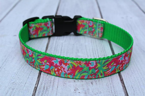 Lilly Inspired Jungle Dog Collar